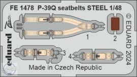 P-39Q Airacobra seatbelts STEEL - 1/48 - Arma Hobby