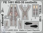 MiG-35 seatbelts STEEL - 1/48