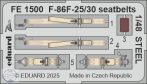 F-86F-25/30 Sabre seatbelts STEEL - 1/48