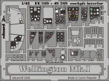 Wellington Mk.I cockpit interior - 1/48 - Trumpeter