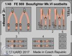 Beaufighter Mk. VI seatbelts STEEL - 1/48
