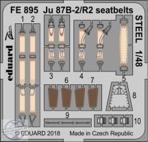 Ju 87B-2/ R2 seatbelts STEEL - 1/48 - Airfix