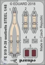 P-39 seatbelts STEEL - 1/48