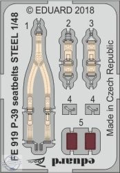 P-39 seatbelts STEEL - 1/48