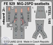 MiG-25PD seatbelts STEEL - 1/48