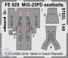 MiG-25PD seatbelts STEEL - 1/48
