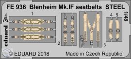 Blenheim Mk. IF seatbelts STEEL - 1/48 - Airfix