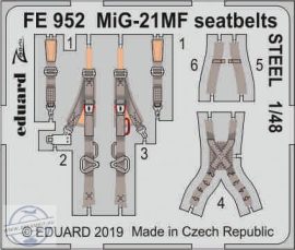 MiG-21MF seatbelts STEEL - 1/48 - Eduard