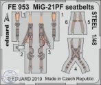 MiG-21PF seatbelts STEEL - 1/48 - Eduard