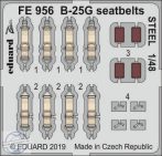 B-25G seatbelts STEEL - 1/48