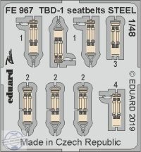 TBD-1 seatbelts STEEL - 1/48  - Great Wall Hobby