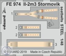 Il-2m3 Stormovik seatbelts STEEL - 1/48