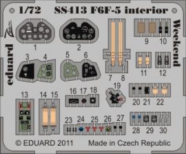 F6F-5 interior S. A. Weekend - 1/72 - Eduard