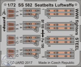Seatbelts Luftwaffe WWII fighters STEEL - 1/72