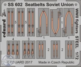 Seatbelts Soviet Union WW2 fighters STEEL - 1/72