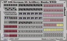   German SS Artilery Ranks WWII - 1/35 - Vállapok, jelzések figurákhoz.