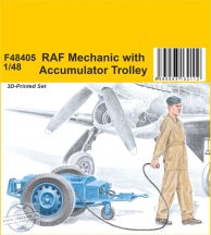 RAF Mechanic with Accumulator Trolley - 1/48