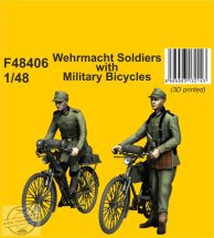 Wehrmacht Soldiers with Military Bicycles - 1/48