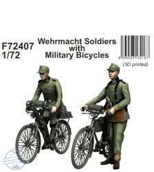 Wehrmacht Soldiers with Military Bicycles - 1/72