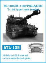 M-108/M109 /PALADIN T-136 type track (early)  (ATL139)