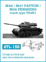 M46m / M47 PATTON / M26 PERSHING track type T84E1  (ATL156)