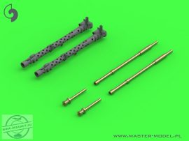 MG-34 (7.92mm) - German machine gun barrels - version with drilled cooling jacket - used by infantry and on early tanks (2pcs) - 1/35