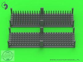 Belt links and empty shells for Browning M2 .50 cal machine gun (150pcs+150pcs) - 1/35