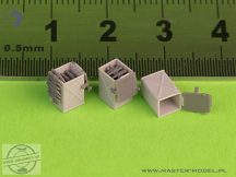   Early small (50 round) ammunition cans (D68375) for Browning M2HB .50 cal machine gun (6 pcs) - OPENED - 1/35 - 6 db