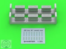   M1 ammunition cans for Browning M1919 (6 pcs) - CLOSED - 1/35