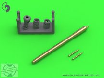   British QF 75mm gun barrel + Besa MG tips - for Centaur Mk.III, Cromwell Mk.IV/VII, Churchill Mk.VI/VII - 1/72