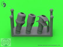   Muzzle brakes for 10,5cm leFH 18(M), leFH 18/40, StuH 42 (used in towed artillery and vehicles e.g. Wespe, StuH 42) - 1/72