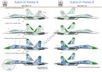   Su-27 Fanker B( Russian AF 51, Ukraine AF Blue 27 and Blue 31				