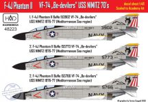   F-4J Phantom VF 74 Be-devilers USS NIMITZ 70's part 1 - 1/48