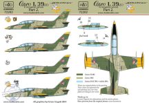 L-39 Hungarian with DDR painting decal sheet - 1/72