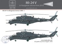   48198 Mi-24 V in Hungarian Service with new NATO painting decal sheet 1:48