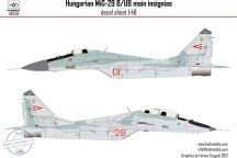 48249 MiG-29 B/UB decal sheet 1:48