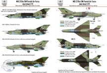 72180 MiG-21 Bis/UM Finnish Air Force decal sheet 1:72