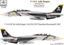 72196 F-14A VF-84 Jolly Rogers decal sheet 1:72