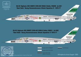 72215 RA-5C Vigilante USS NIMITZ 1976-77 / part 2 decal sheet 1:72 