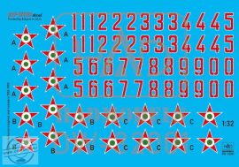 DW-32001 Hungarian National Insignias and numbers 1950-1990 decal sheet 1:32