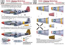 DW-48003 P-51B decal sheet 1:48