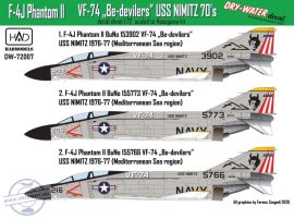 DW-72007 F-4J Phantom Be-Devilers decal sheet 1:72	