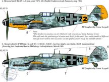 48177 Messerschmitt Bf 109 G-14  / G-6 Trop decal sheet 1:48