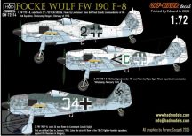   DW-72014 FW 190 F-8  (green C, Black 2, White 34) decal shet 1:72