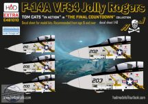   E481010 F-14A VF-84 â€žthe final countdownâ€ť extended version decal sheet 1:48