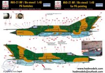 E481022 MiG-21 Hungarian stencil decal sheet 1:48