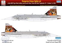 E721006 JAS-39 Gripen Tigermeet 2023 HUNAF decal sheet 1:72