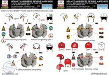  E721007 F-14A/D helmet and dress sewing marlkings VF-2, VF-101, VF-31 decal sheet 1:72