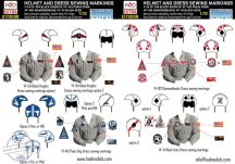  E721008 F-14A/D helmet and dress sewing marlkings VF-143 VF-213 VF-41 decal sheet 1:72