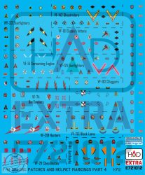 E721012 F-14 patches and helmet markings PART 4   decal sheet 1:72